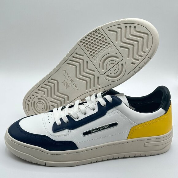 Men's Polo Ralph Lauren PS300  100% Leather Sneaker Size 11.5 - Picture 5 of 11